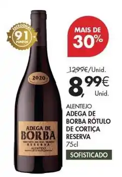 Pingo Doce Alentejo - adega de borba rotulo de cortica reserva promoção