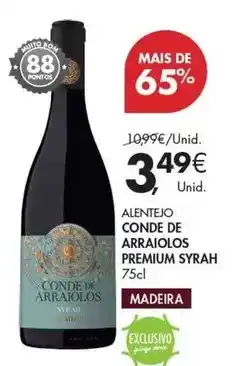 Pingo Doce Alentejo - conde de arraiolo premium syrah promoção