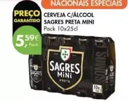 Pingo Doce Sagres mini - cerveja c/alcool promoção