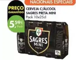 Pingo Doce Sagres mini - cerveja c/alcool promoção