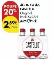 Pingo Doce Castello - água c/gas promoção