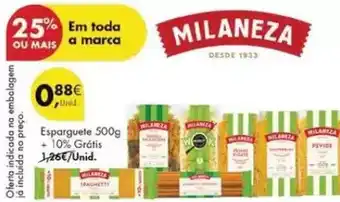 Pingo Doce Milaneza - esparguete promoção