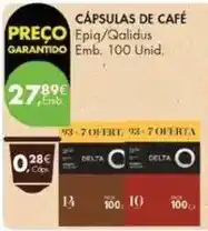 Pingo Doce Delta - cápsulas de café promoção