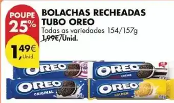 Pingo Doce Oreo - bolachas recheadas tubo promoção