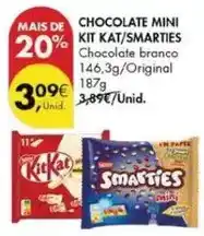 Pingo Doce Mini - chocolate kit kat/smarties promoção