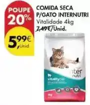 Pingo Doce Comida seca p/gato internutri promoção