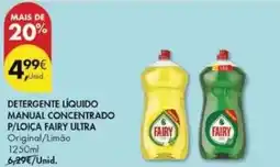 Pingo Doce Fairy - detergente líquido manual concentrado p/loica ultra promoção