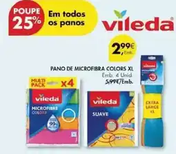 Pingo Doce Vileda - pano de microfibra colors xl promoção