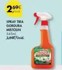 Pingo Doce Mistolin - spray tira gordura promoção