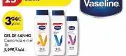 Pingo Doce Vaseline - gel de banho promoção