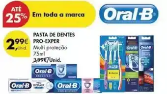 Pingo Doce Oral b - pasta dentes pro-exper promoção