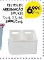 Pingo Doce Smukee - cestos de arrumacao promoção