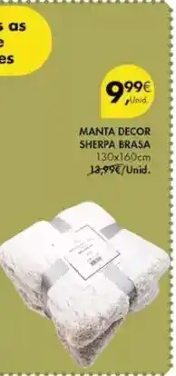 Pingo Doce As - manta decor sherpa brasa promoção