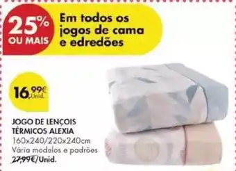 Pingo Doce Jogo de lençois termicos alexia promoção