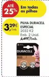 Pingo Doce Duracell - pilha especial promoção