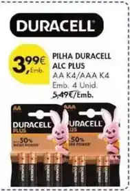 Pingo Doce Duracell - pilha alc plus promoção