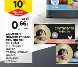 Continente Continente - alimento humido p/ gato promoção