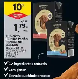 Continente Continente - alimento humido p/ cao promoção