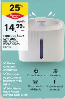 Continente Dia - fonte de agua lupi promoção