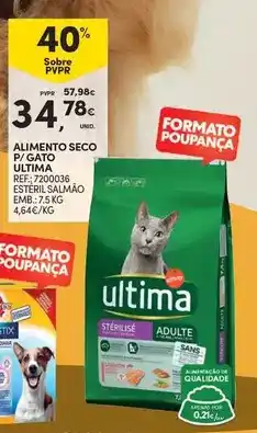 Continente Ultima - alimento seco p/ gato promoção