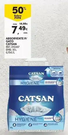 Continente Catsan - absorvente p/ gato promoção