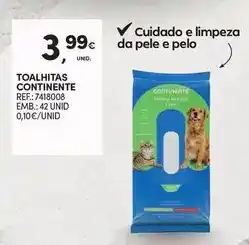 Continente Continente - toalhitas promoção