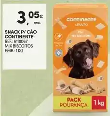 Continente Continente - snack p/ cao promoção