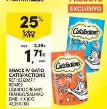 Continente Snack p/ gato promoção