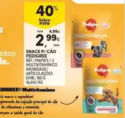 Continente Pedigree - snack p/ cao promoção