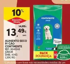 Continente Continente - alimento seco p/ cão promoção