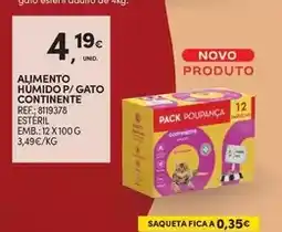 Continente A+ - alimento humido p/ gato continente promoção