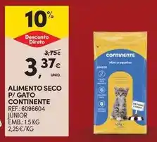 Continente Continente - alimento seco p/ gato promoção