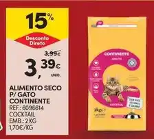 Continente Continente - alimento seco p/ gato promoção