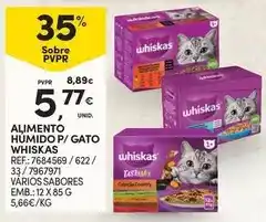 Continente Whiskas - alimento humido p/ gato promoção