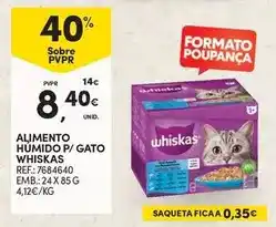 Continente Whiskas - alimento humido p/ gato promoção