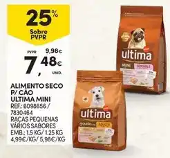 Continente Ultima - alimento seco p/ cao promoção