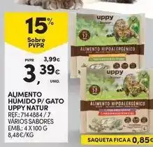 Continente Alimento humido p/ gato natur promoção