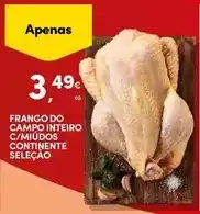 Continente Continente - frango do campo inteiro c/miudos promoção