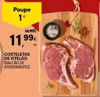 Continente Costeletas de vitelao promoção