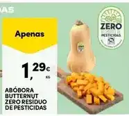 Continente As - abóbora butternut zero residuo de pesticidas promoção