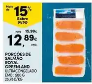 Continente Royal - porções de salmão promoção