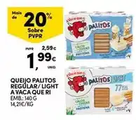 Continente A+ - palitos queijo regular/light a vaca que ri promoção