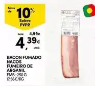 Continente Fumeiro de arganil - bacon fumado nacos fumeiro de arganil promoção