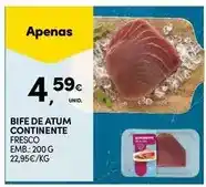 Continente Bife de atum continente promoção