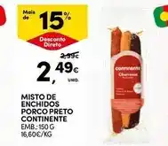 Continente Continente - misto de enchidos porco preto promoção