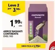 Continente Continente - arroz basmati promoção