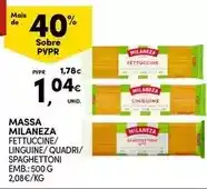 Continente Milaneza - massa promoção