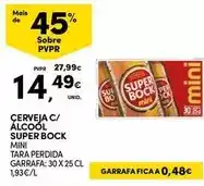 Continente A+ - cerveja c/ alcool super bock promoção