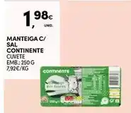 Continente Continente - manteiga c/ sal promoção