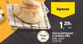 Continente Pao alentejano c/massa mae promoção